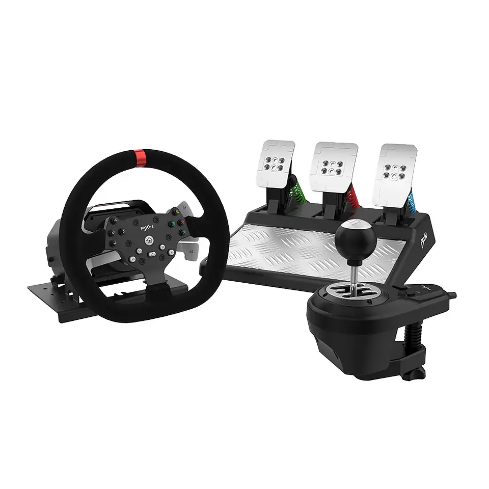Volante Racing Universal PXN-V10, con Pedales, Incluye Shifter, Force Feedback 2