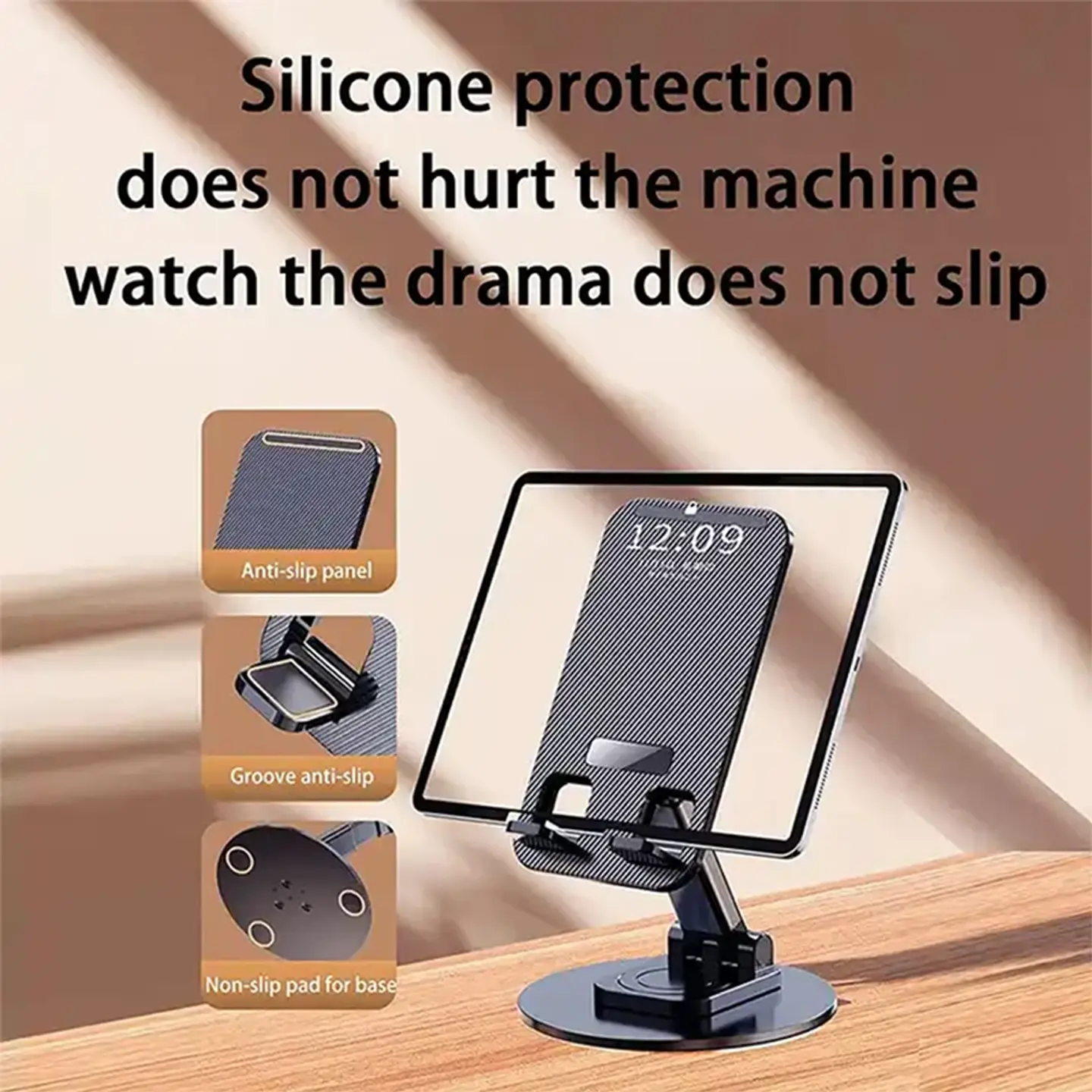 Soporte Base Plegable Gira 360 Para Celular y Tablet, Vanto 6