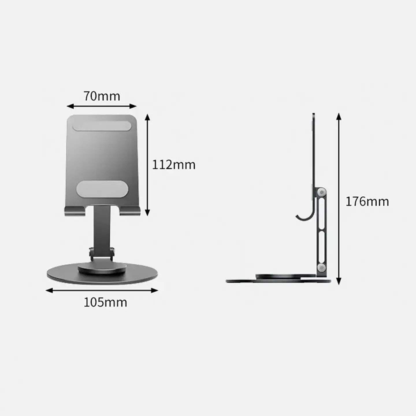 Soporte Acero Base Giratoria Para Celular iPad Tablet Vanto 6