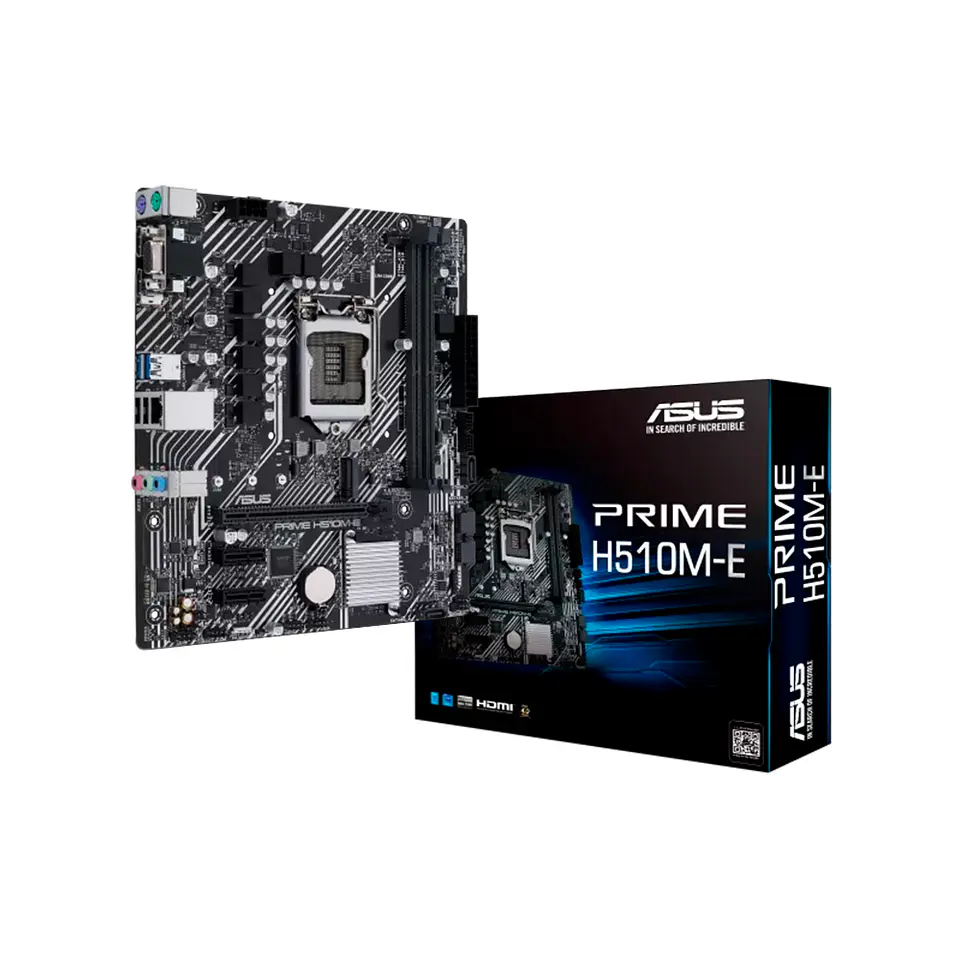 Placa Madre ASUS PRIME H510M-E (LGA1200, DDR4 2133/3200MHz, M.2, MicroATX) 1