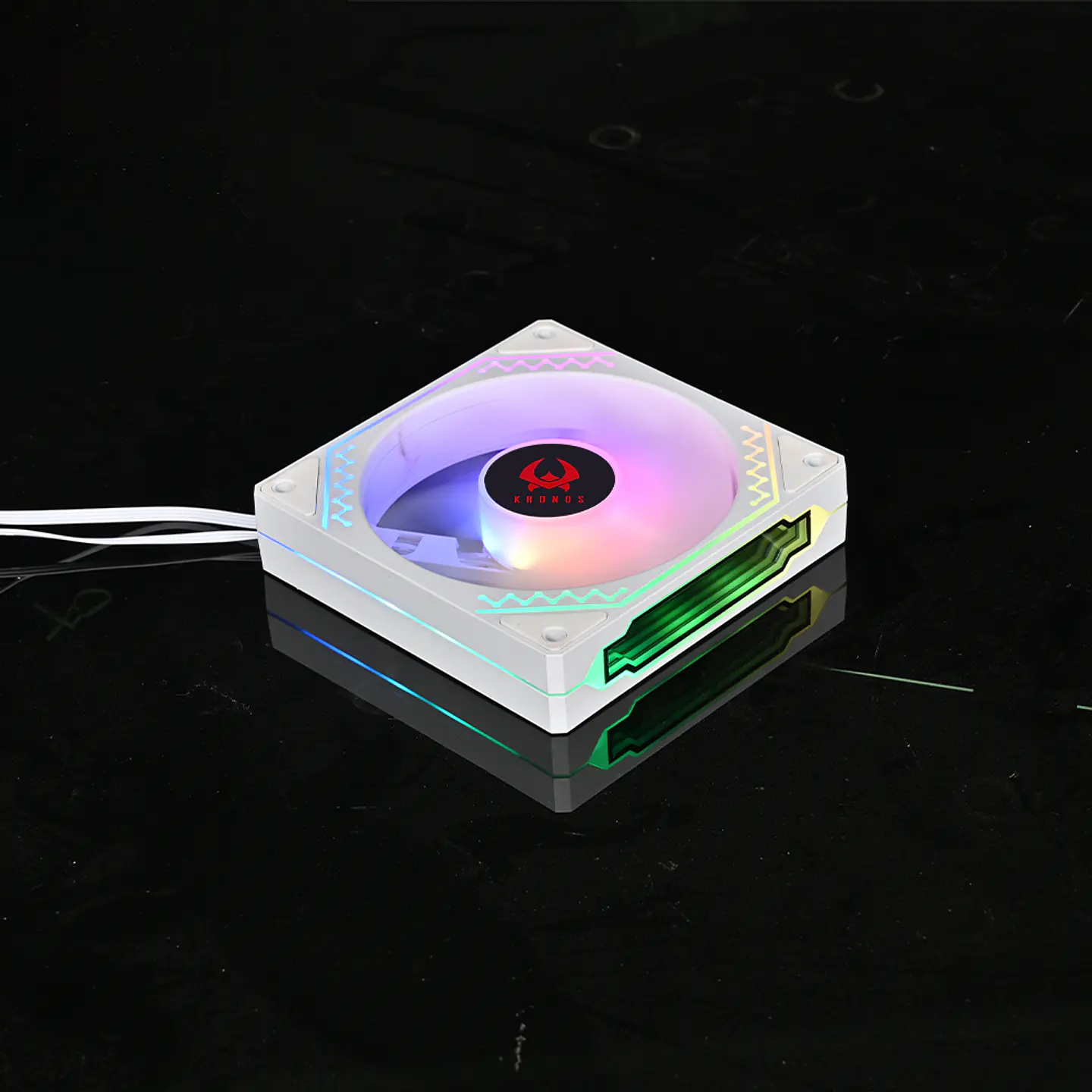 Ventilador de Gabinete Kronos Ventus White, ARGB, 120mm, 1 Unidad, conexión 6 pi 6