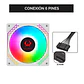 Ventilador de Gabinete Kronos Ventus White, ARGB, 120mm, 1 Unidad, conexión 6 pi - Miniatura 7