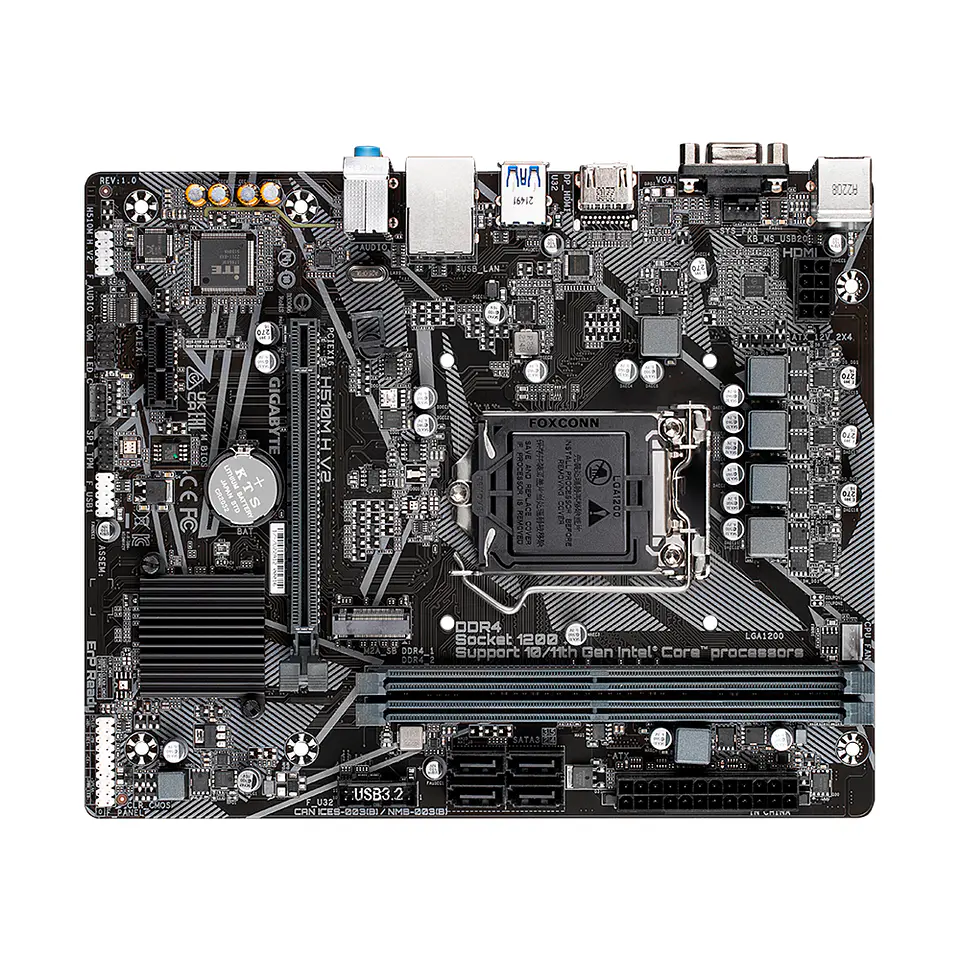 Placa Madre Gigabyte H510M H V2, Intel LGA1200 DDR4 MicroATX 4