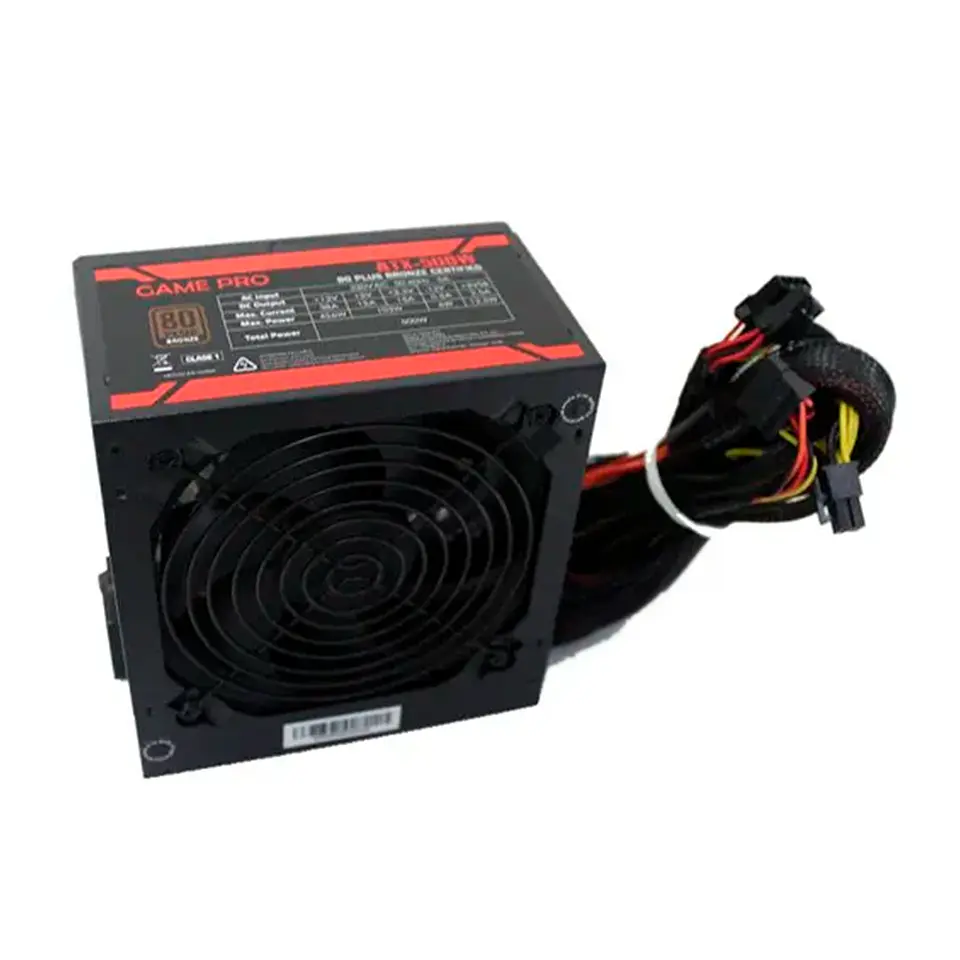 Fuente de Poder Game Pro 500W, Certificada 80+ Bronze, ATX 4