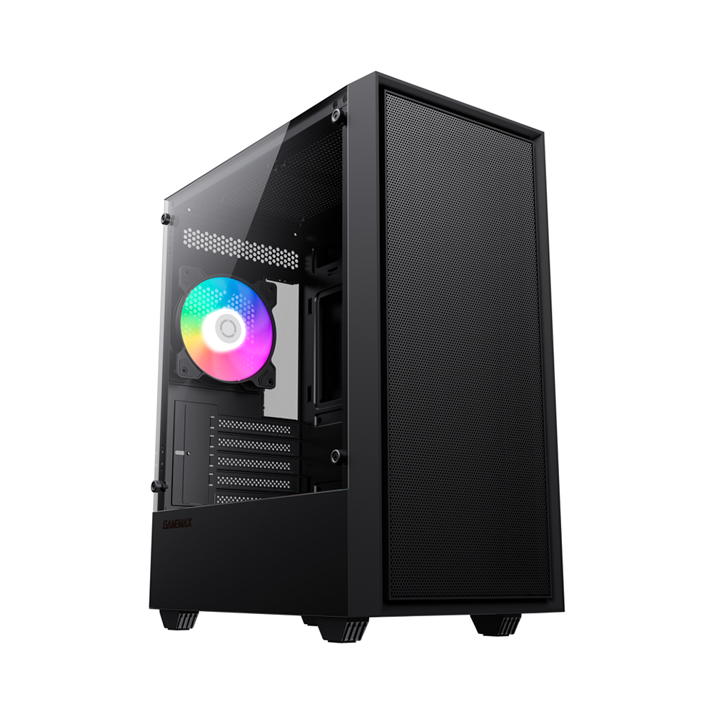 Gabinete Gamemax Storm Black mATX, Vidrio Lateral, 1 cooler