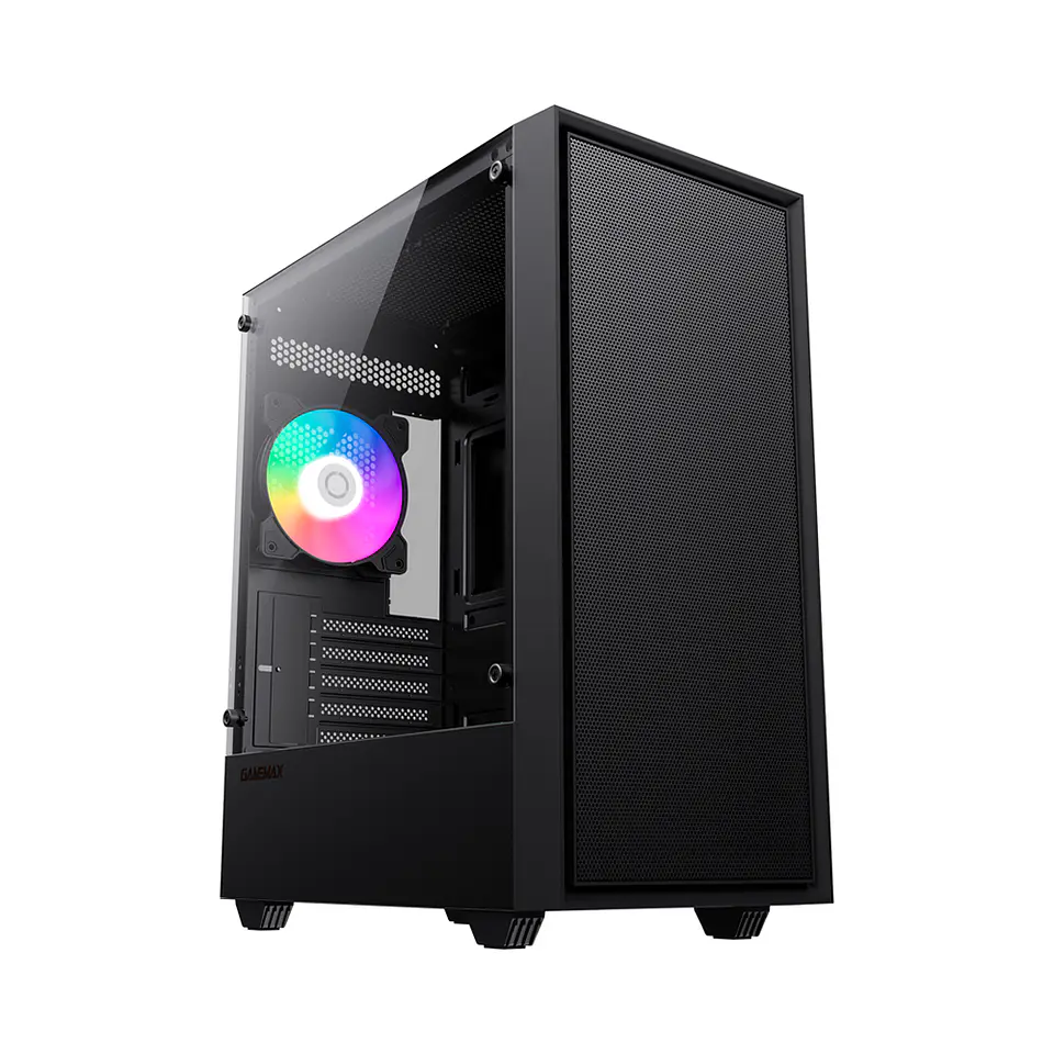 Gabinete Gamemax Storm Black mATX, Vidrio Lateral, 1 cooler 1
