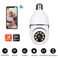 Camara Ip tipo Ampolleta Panorámica Wifi, Visión Nocturna HD - Miniatura 6