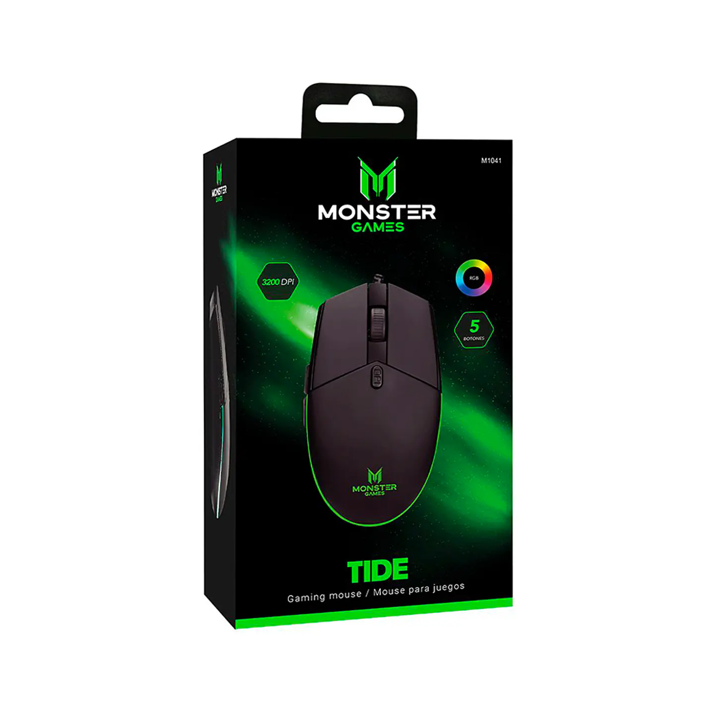 Mouse Gamer Monster Tide, 5 Botones, 3.200dpi, 7 colores RGB 4