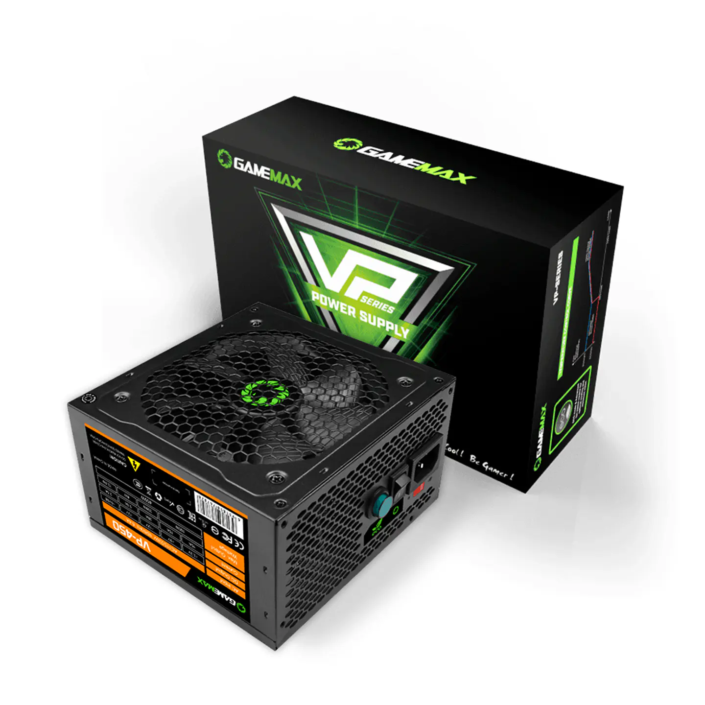 Fuente de Poder GameMax VP-450 de 450W, 80 plus Bronce, AT 1