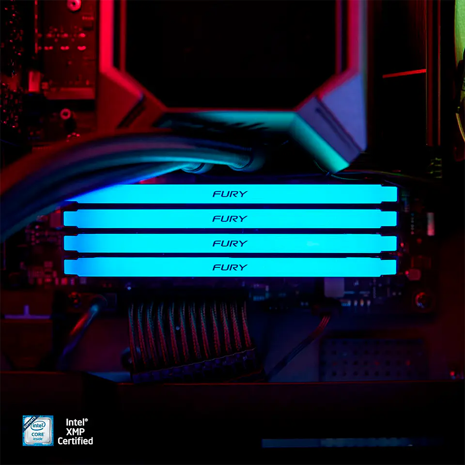 Memoria RAM Kingston Fury Beast 16GB DDR4 3200MHz CL16 RGB DIMM BK 5