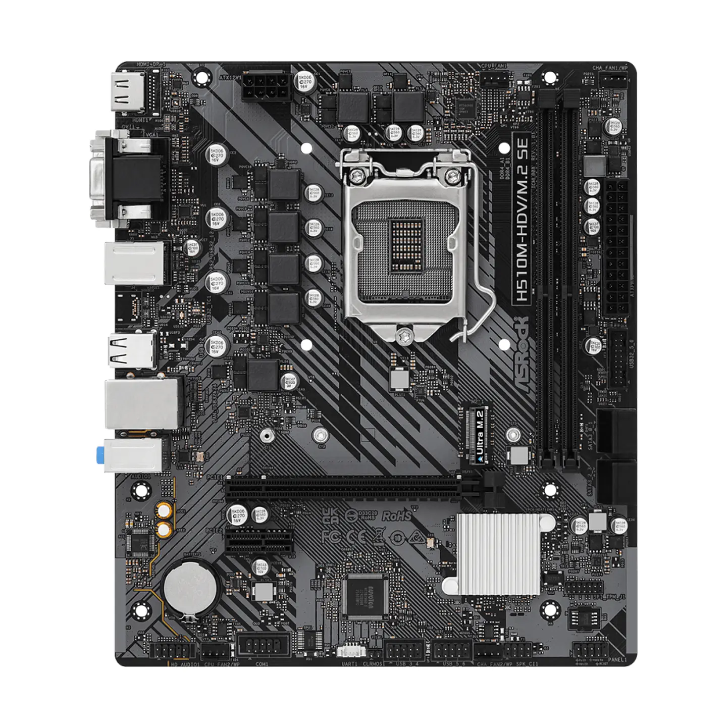 Placa Madre ASRock H510M-HDV/M.2 SE, LGA1200, DDR4, Intel 10º y 11º generación 2
