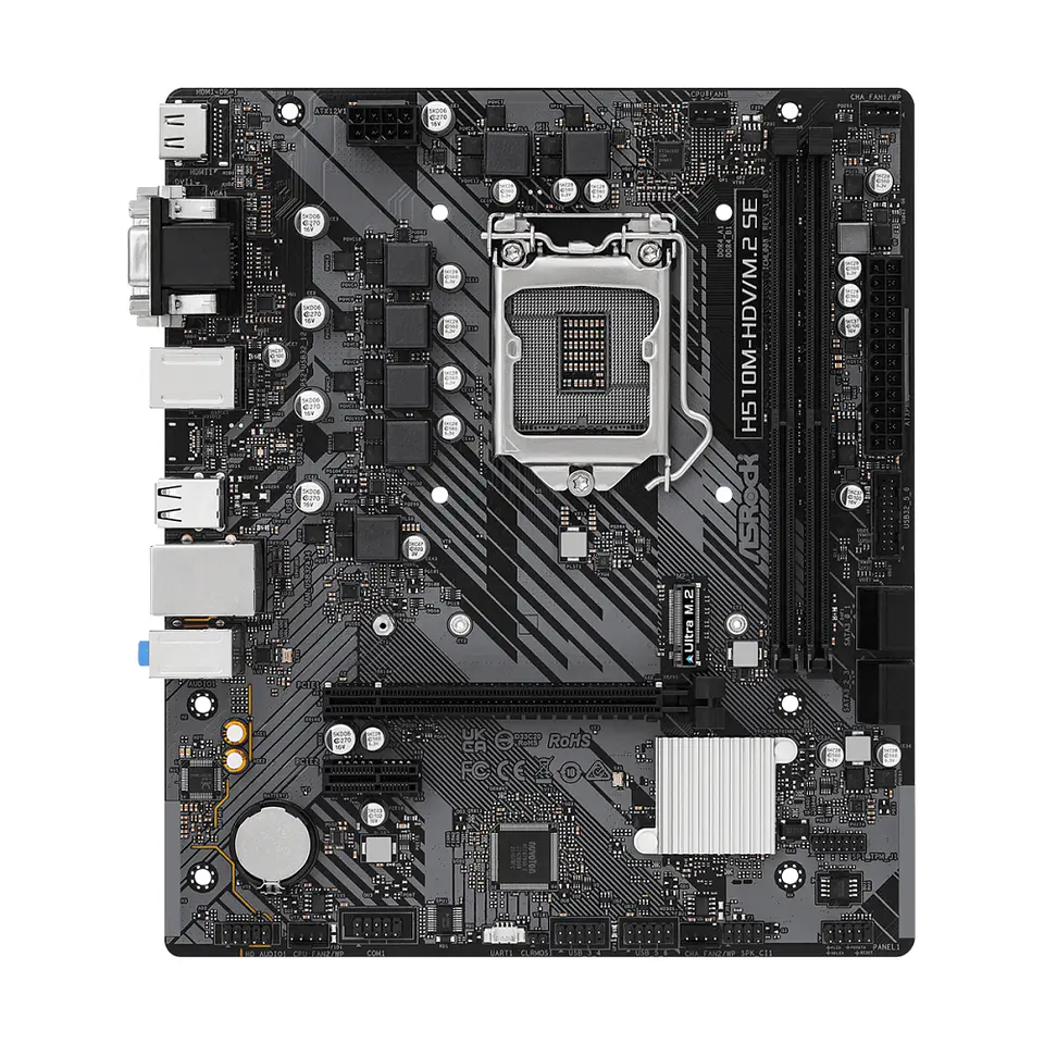 Placa Madre ASRock H510M-HDV/M.2 SE, LGA1200, DDR4, Intel 10º y 11º generación 2