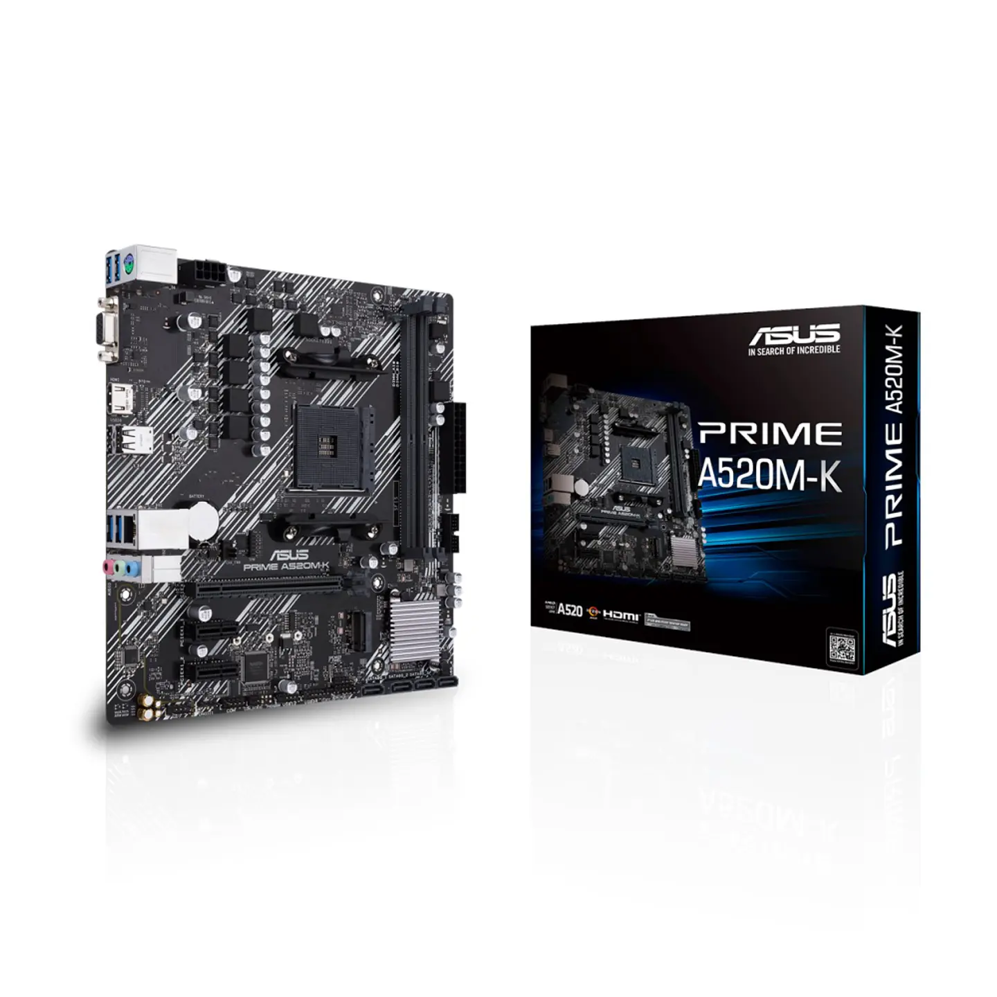 Placa Madre ASUS PRIME A520M-K (AM4, 2133/4600MHz, M.2, MicroATX) 1