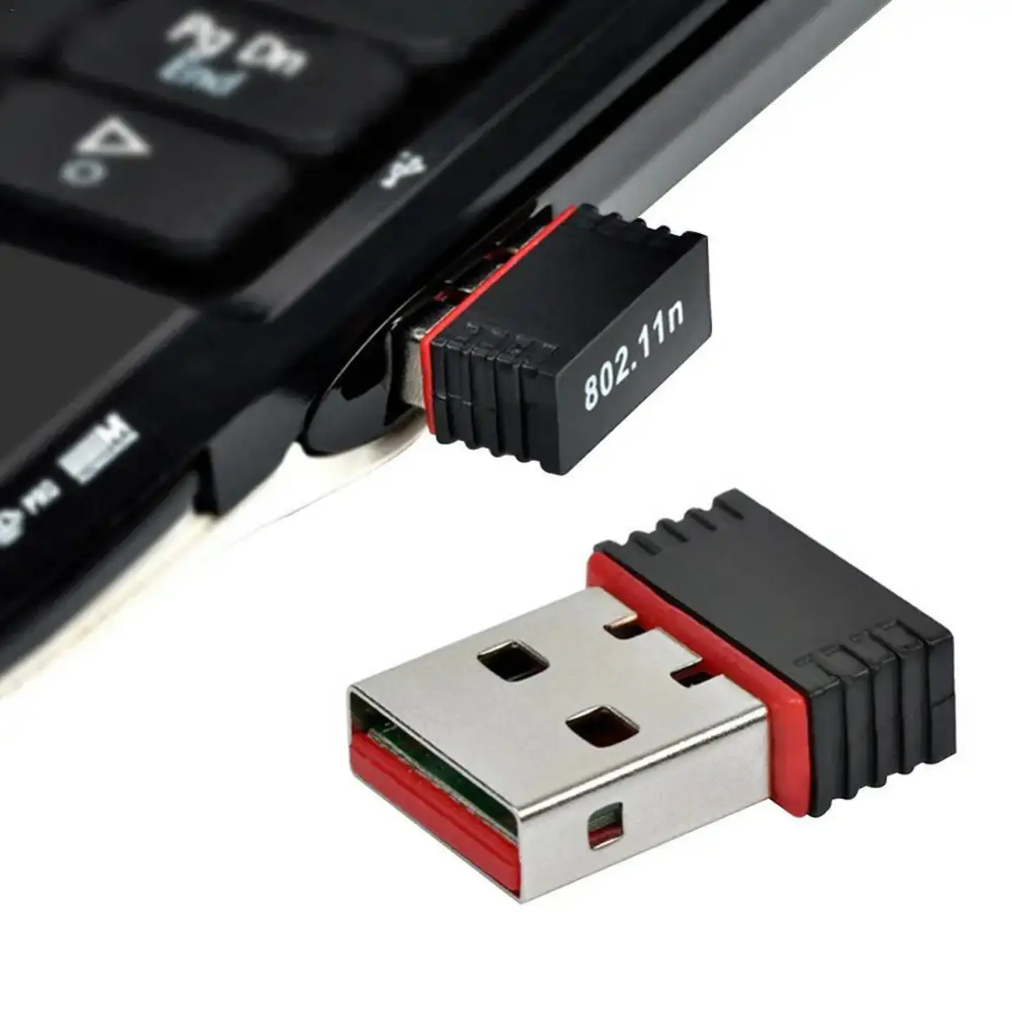 Adaptador Antena Wifi Usb, frecuencia 2.4ghz 802.11 B/g/n, velocidad 300mbps 2