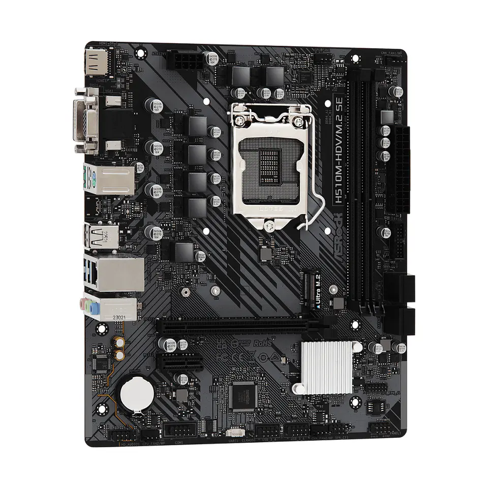 Placa Madre ASRock H510M-HDV/M.2 SE, LGA1200, DDR4, Intel 10º y 11º generación 3