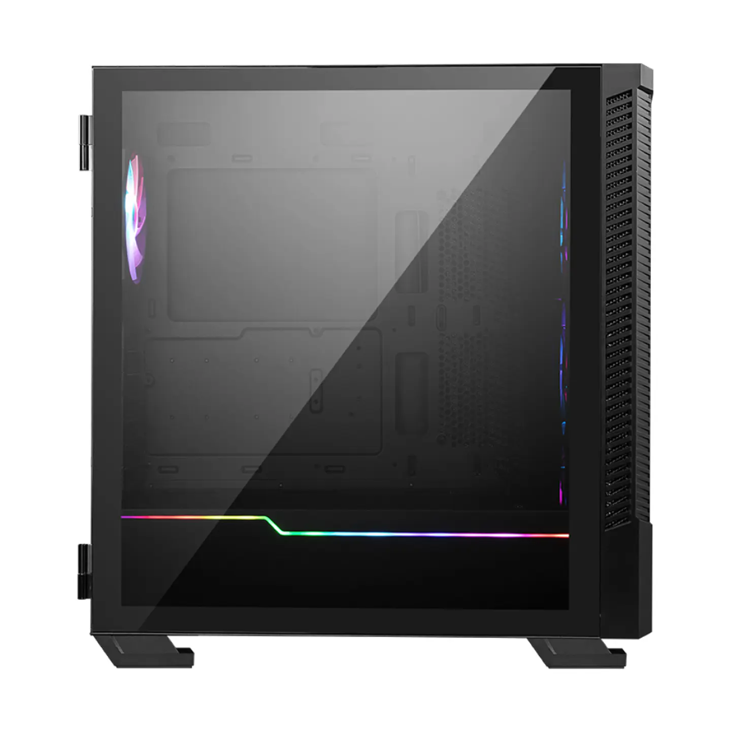 Gabinete Gamer MSI MPG VELOX 100R, Mid Tower, Vidrio Templado, ATX, m-ATX, USB-C, Negro 4