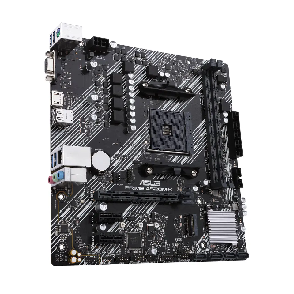 Placa Madre ASUS PRIME A520M-K (AM4, 2133/4600MHz, M.2, MicroATX) 4