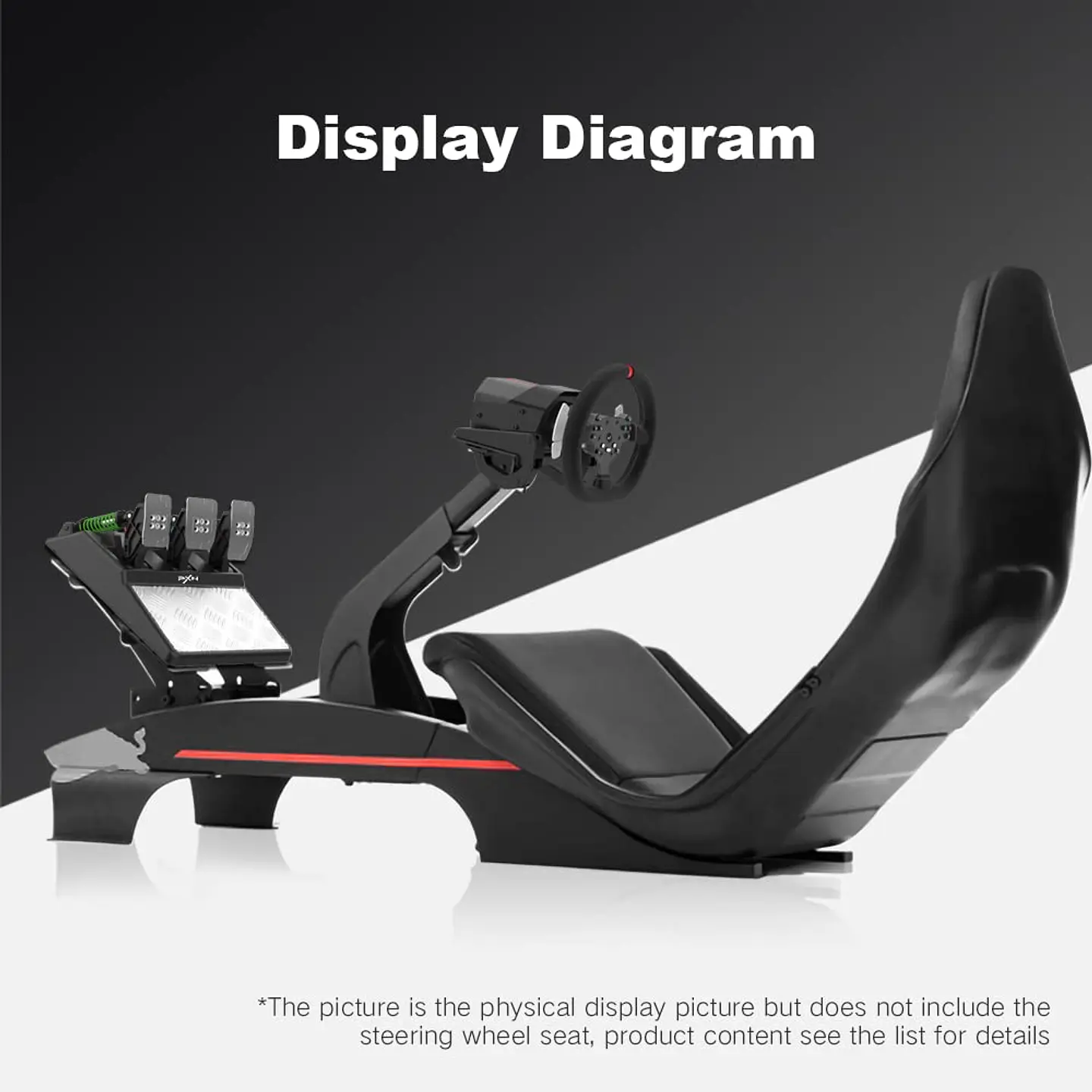 Volante Racing Universal PXN-V10, con Pedales, Incluye Shifter, Force Feedback 11