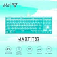 Teclado Mecánico Fantech MAXFIT87 MK856 Mint Ed, Red Switch - Miniatura 9