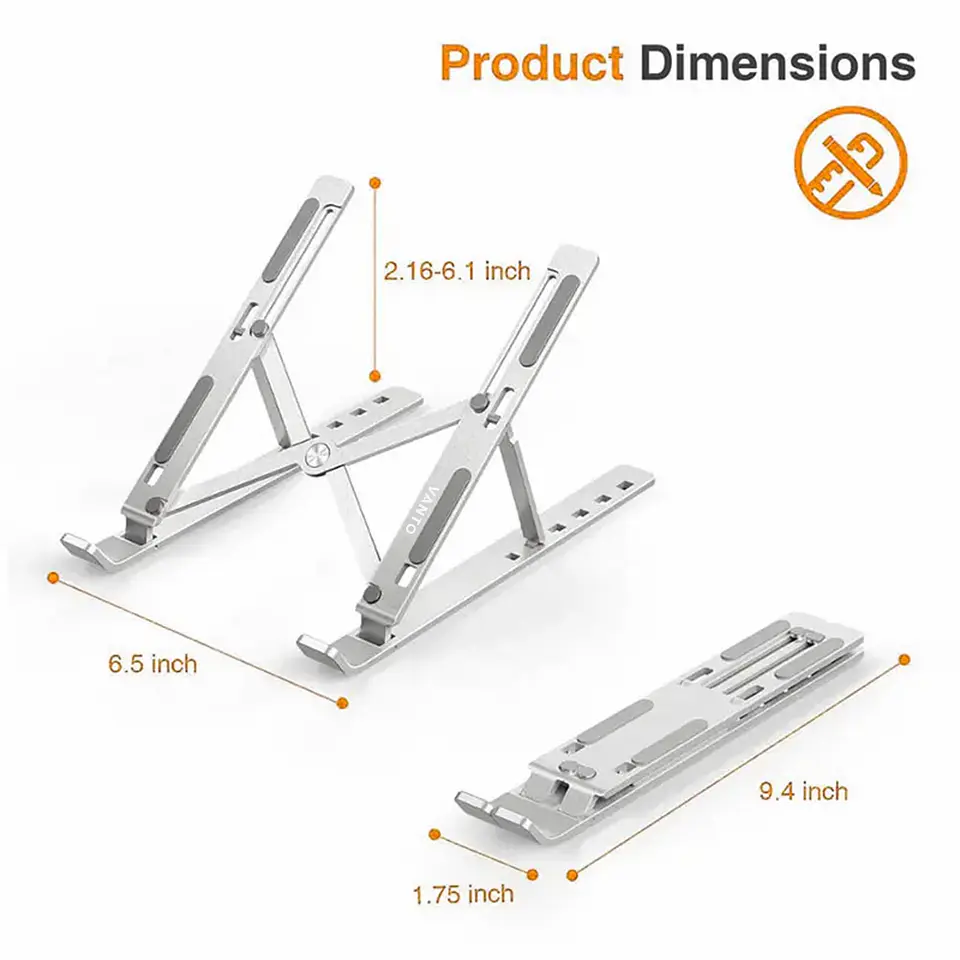 Soporte Plegable Base Notebook Macbook Pro Air, Aluminio X12 2