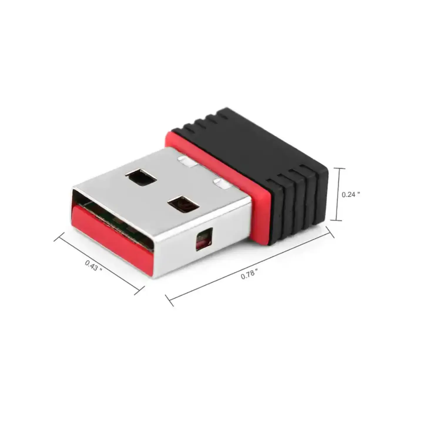 Adaptador Antena Wifi Usb, frecuencia 2.4ghz 802.11 B/g/n, velocidad 300mbps 5