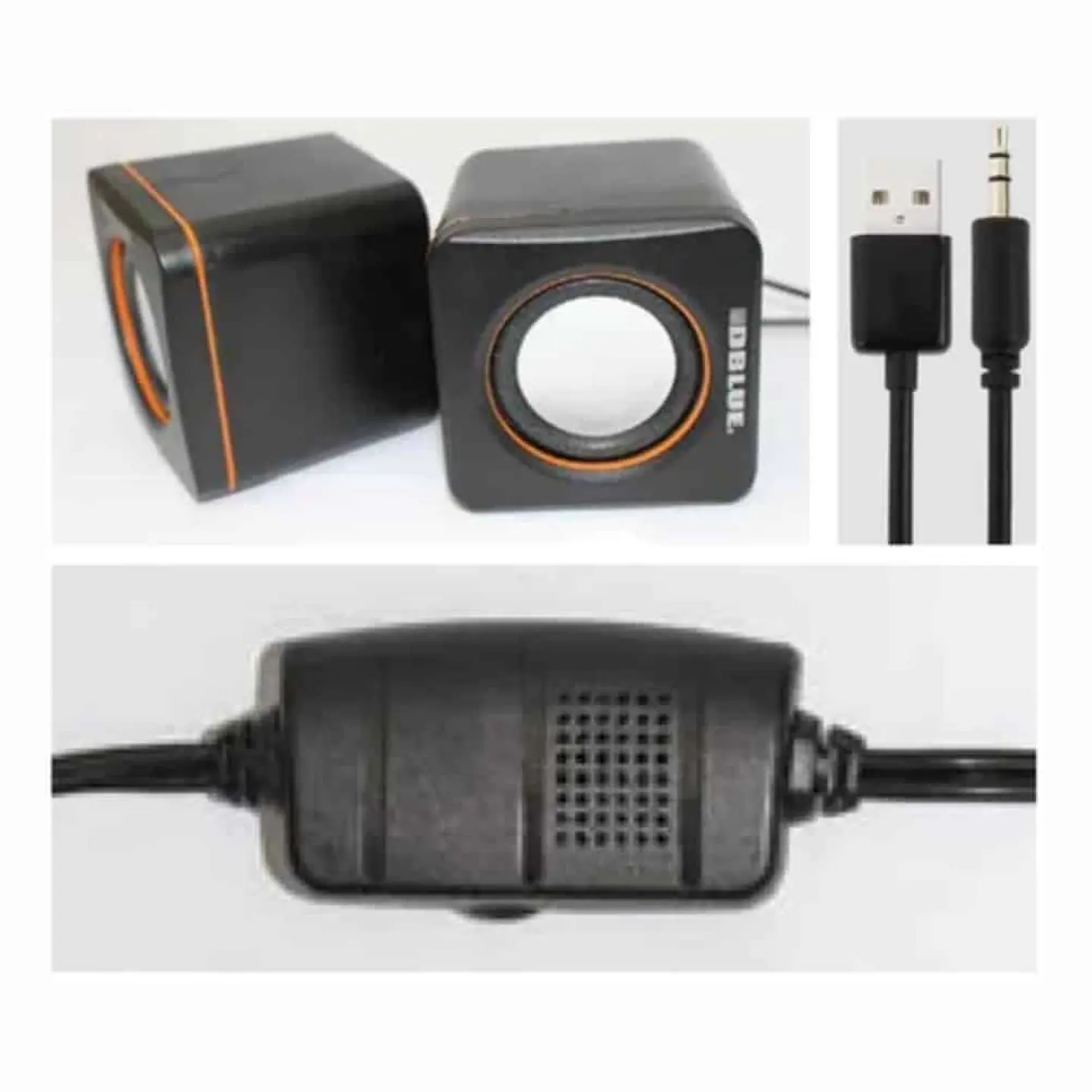Mini parlante altavoz para PC USB 2.0 - DBS021 - Negro 2