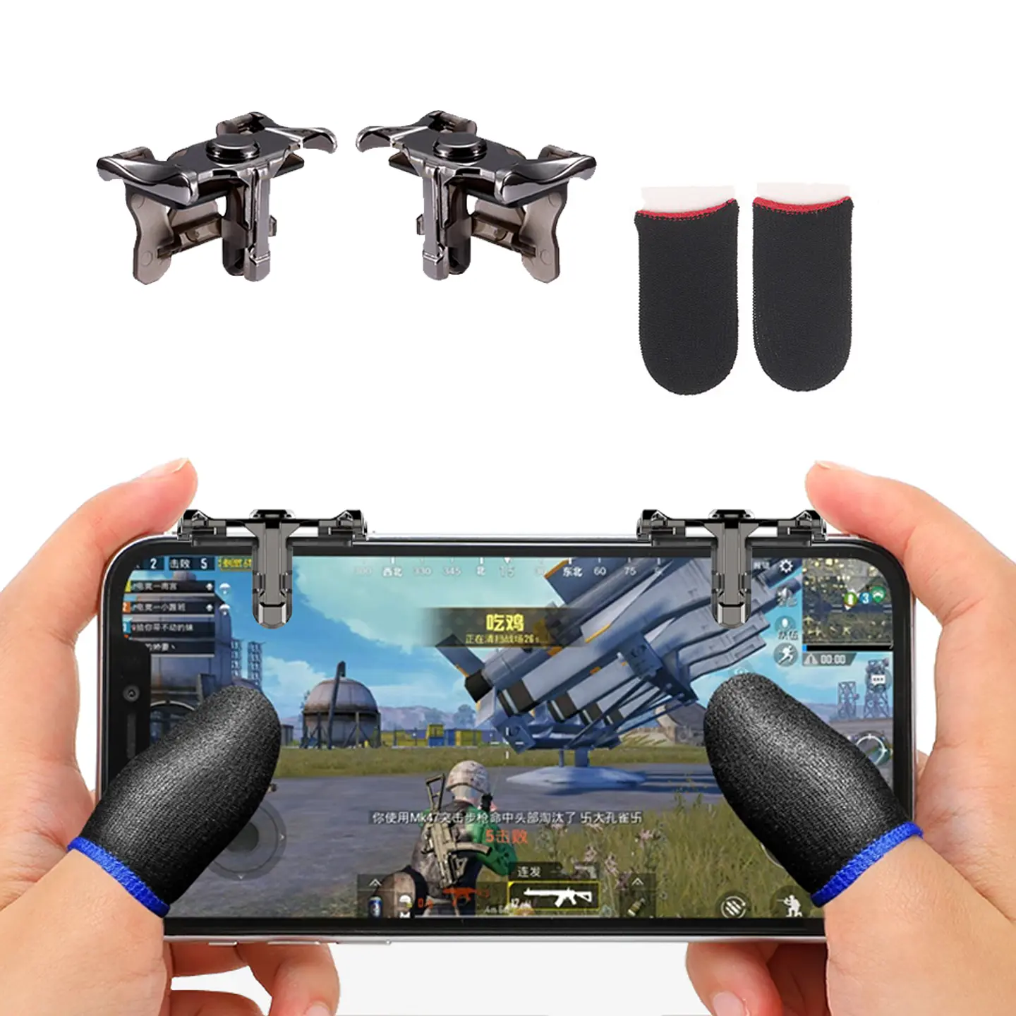 Gatillos Joystick Gamer, Call Of Duty, Pubg, Free Fire + Dedales 1