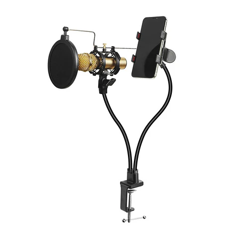 Soporte De Mesa Para Smartphone Y Micrófono - Streaming