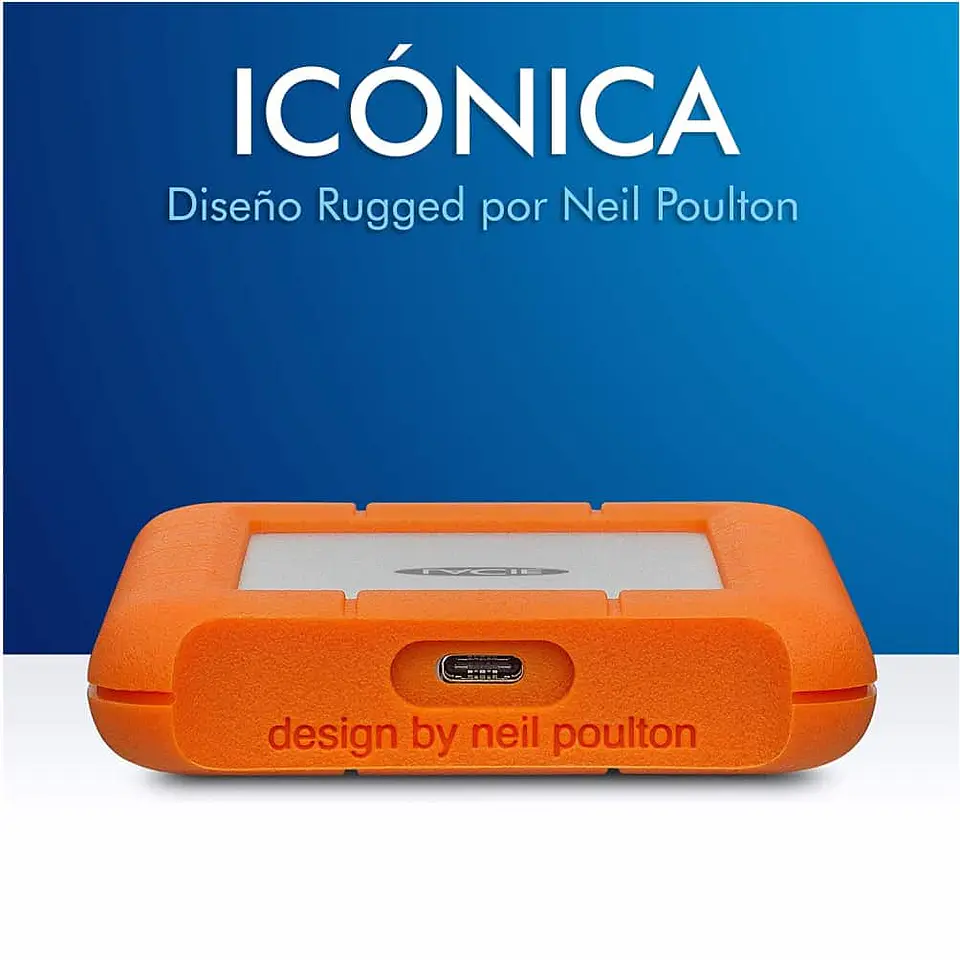 Disco duro externo Lacie Rugged USB-C Thunderbolt - 2TB 5