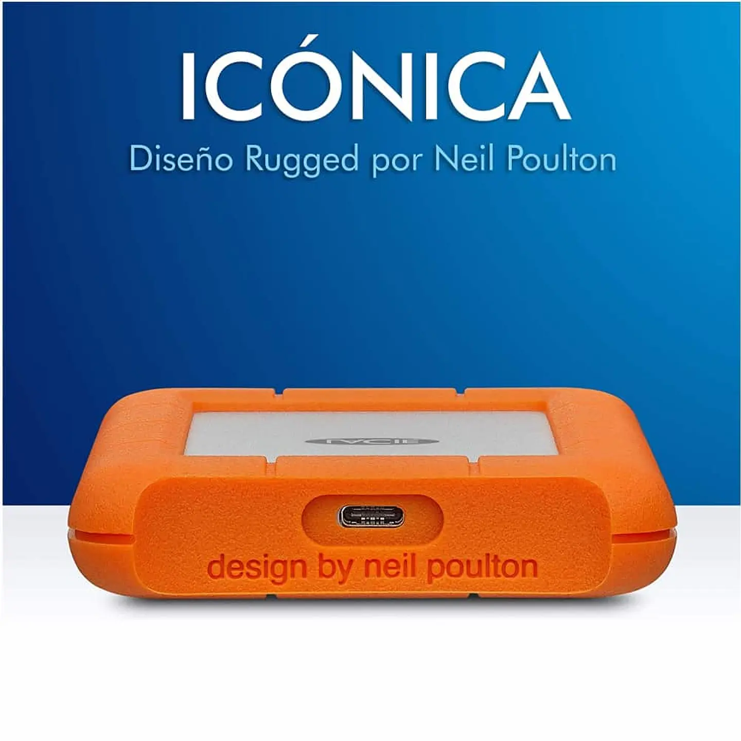 Disco duro externo Lacie Ruged USB-C 2TB 6