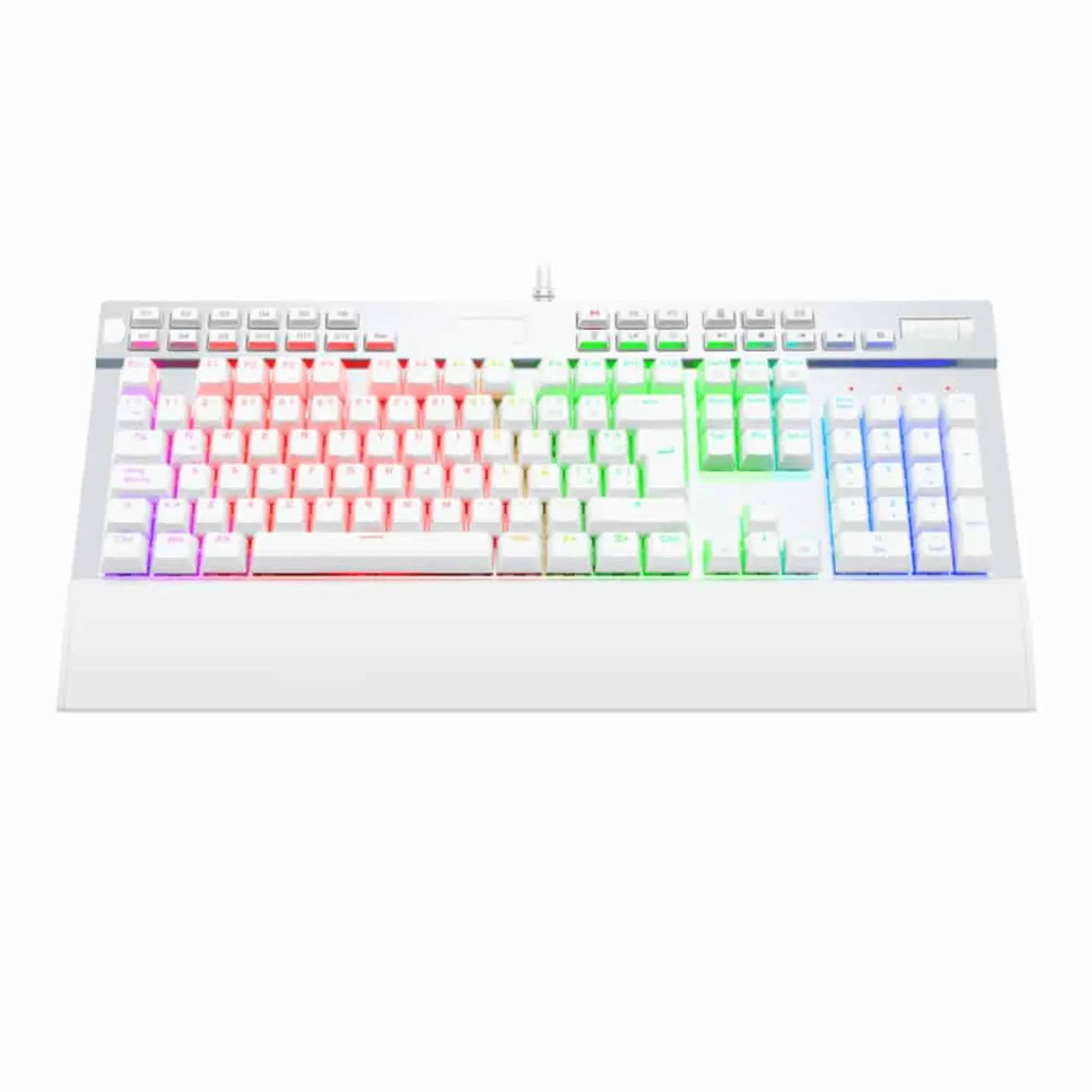 Teclado Redragon gamer mecánico Yama White K550W-SP 2