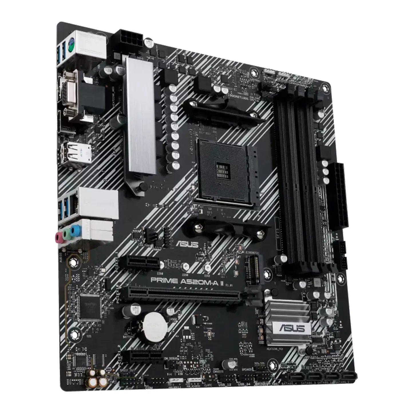 Placa Madre Asus Prime A520M-A II/CSM (AM4, DDR4 2133/4800MHz, M.2, microATX) 4