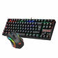 Combo Redragon 2 en 1: Teclado mecánico Kumara + Mouse K552RGB-BA-SP - Miniatura 1