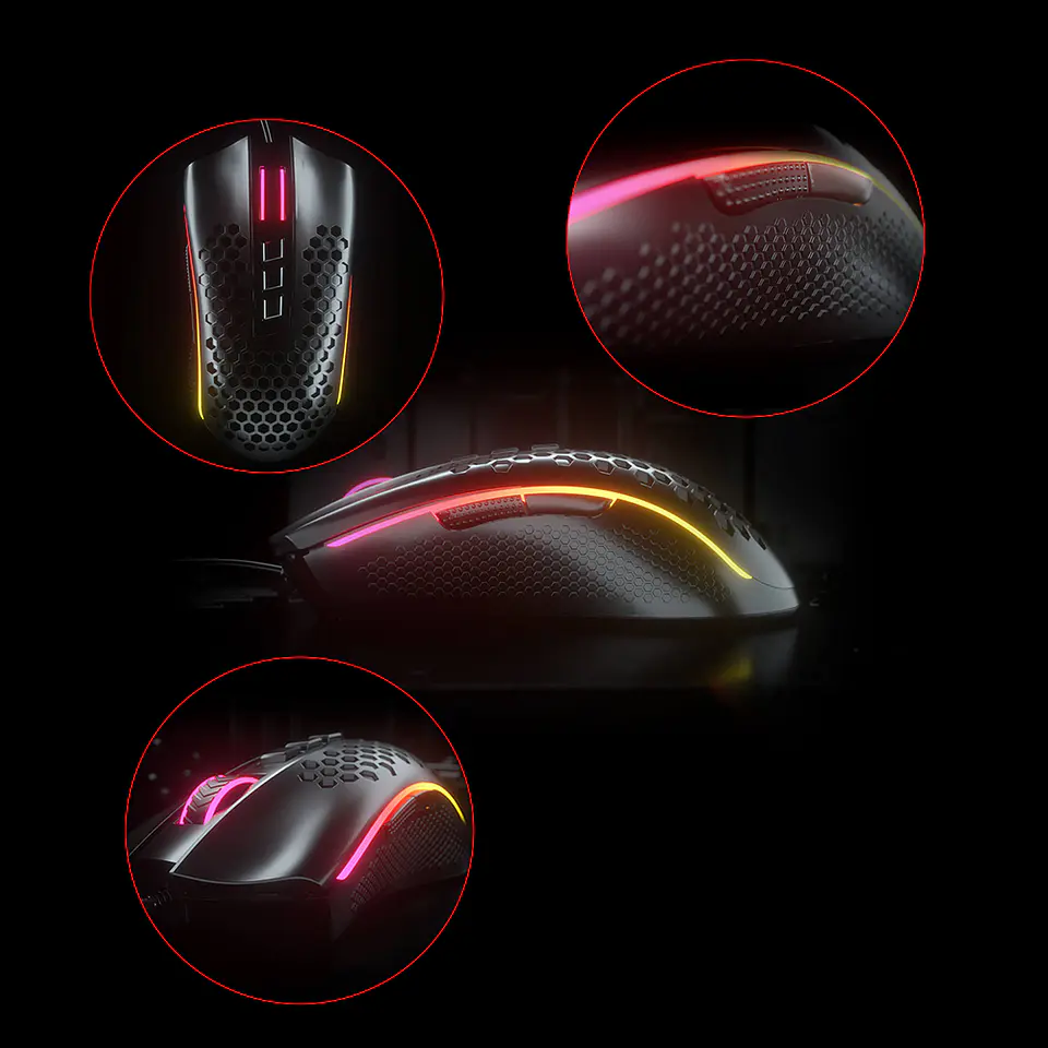 Mouse Gamer Redragon Storm Elite RGB M988 – 32000 DPI 4