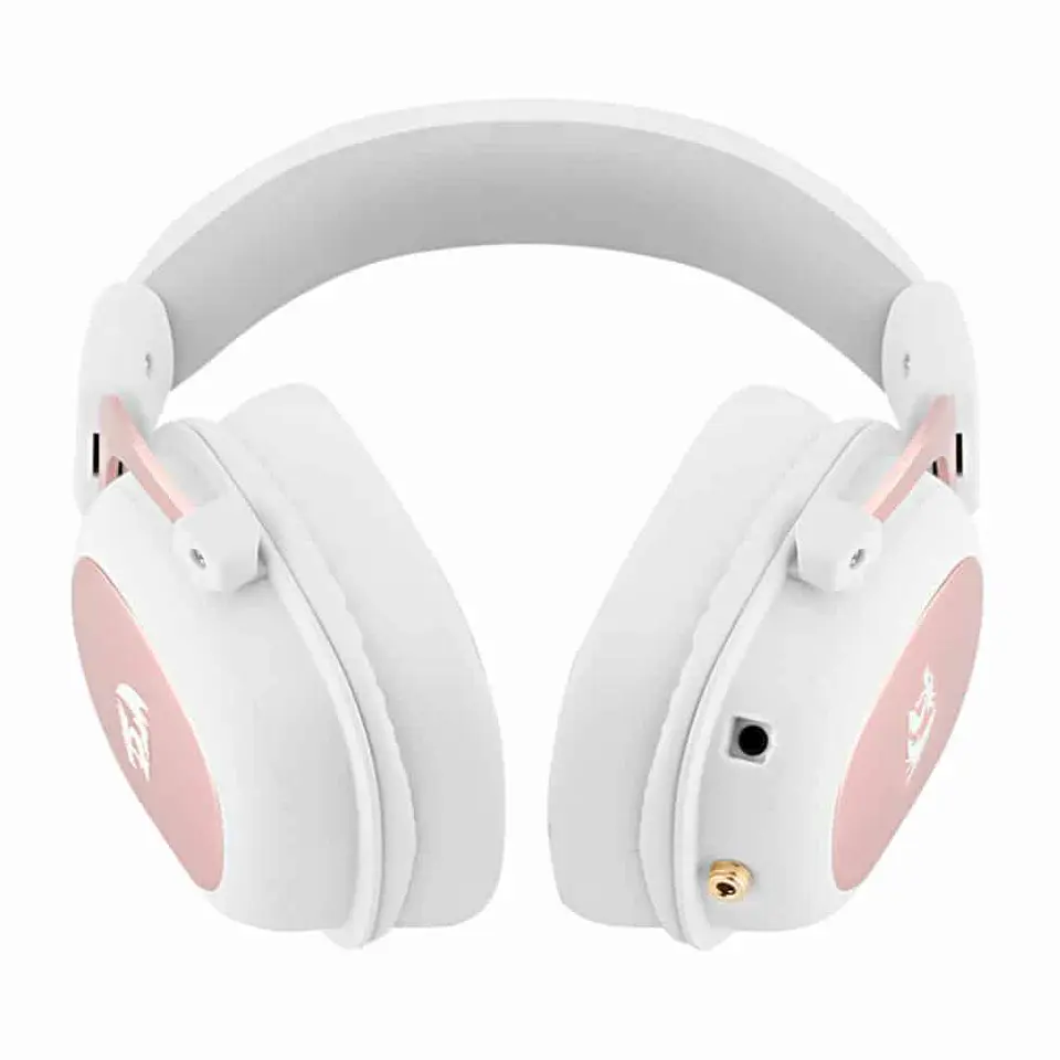 Audífono Redragon gamer Zeus H510W - Blanco/Rosa 6