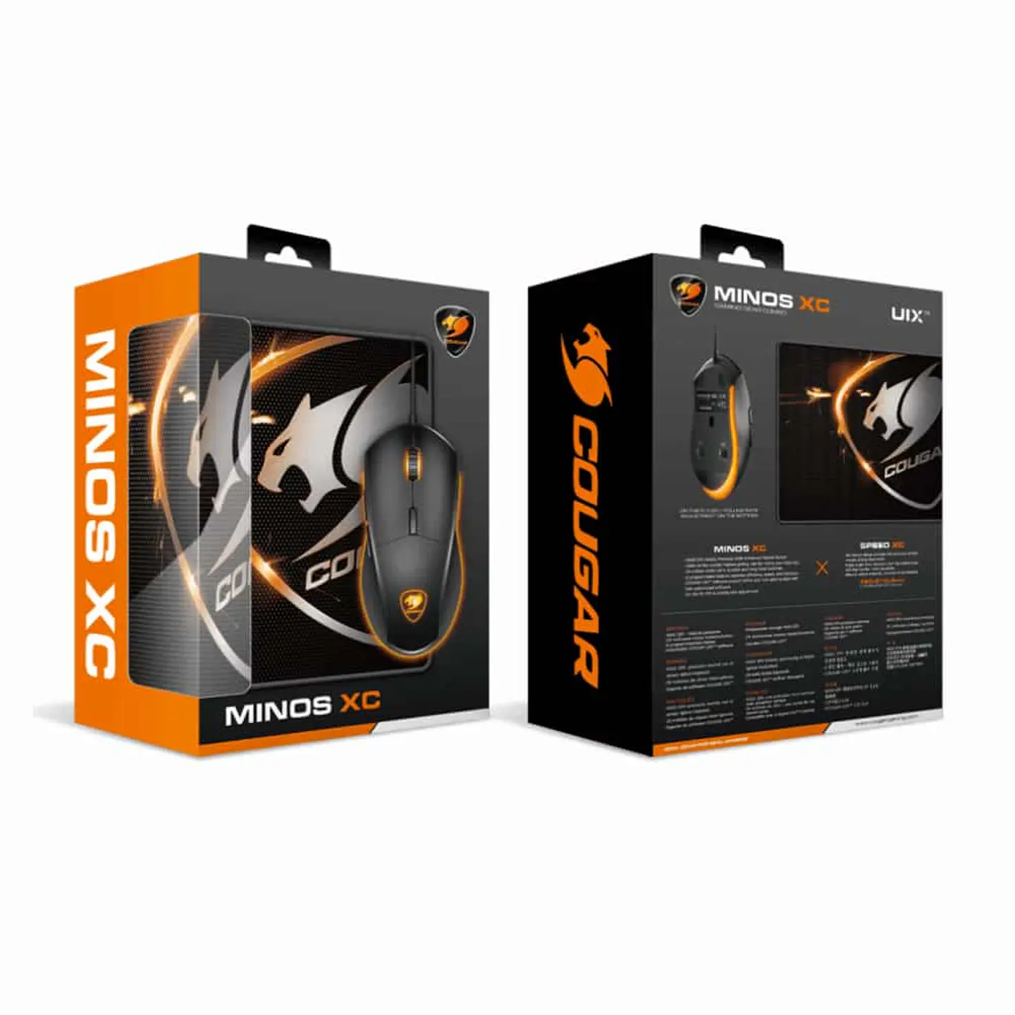 Kit Cougar mouse Minos XC + Pad Mouse Speed XC 8