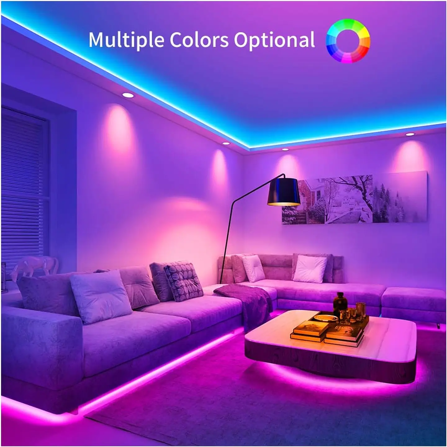 Tira de luz Led RGB bluetooth, 5m multicolor, incluye control 4