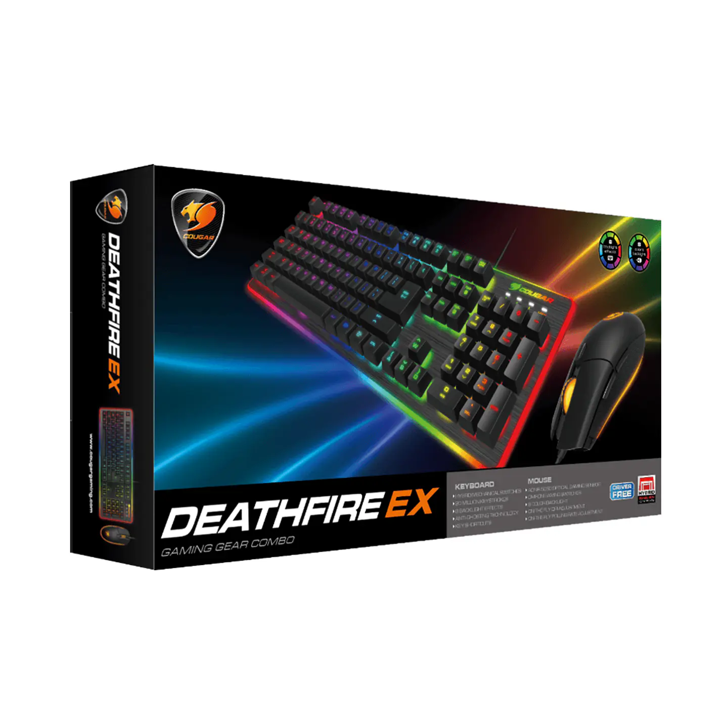 Kit Gamer Cougar Deathfire EX, Teclado + Mouse RGB 6