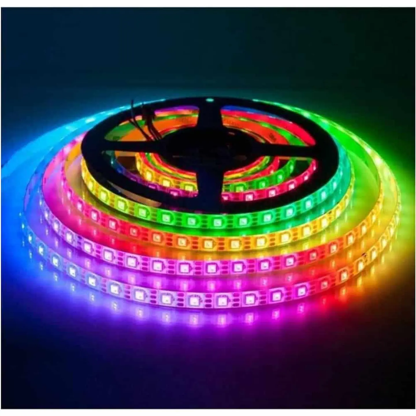 Tira de luz Led RGB bluetooth, 5m multicolor, incluye control 5