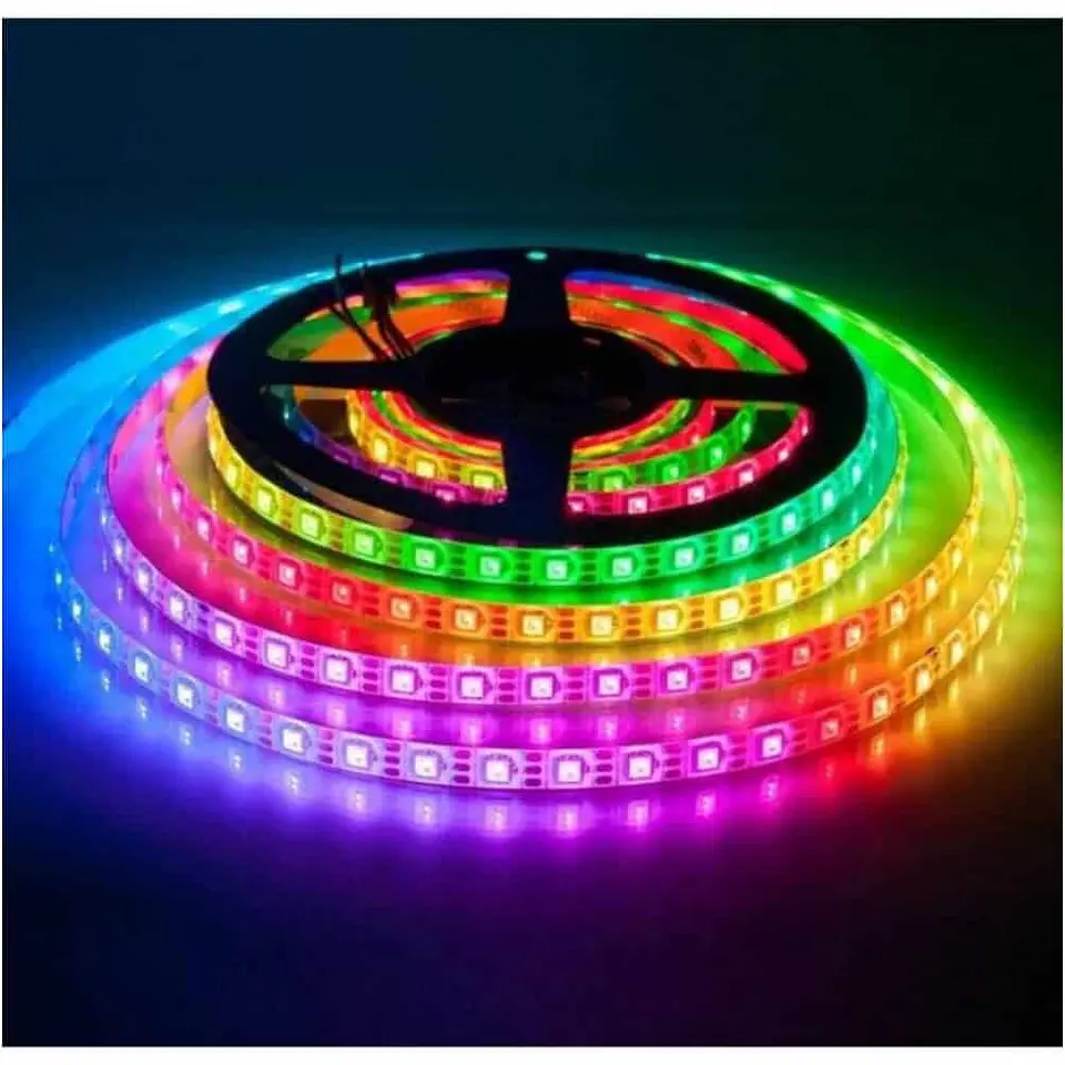 Tira de luz Led RGB bluetooth, 5m multicolor, incluye control 5