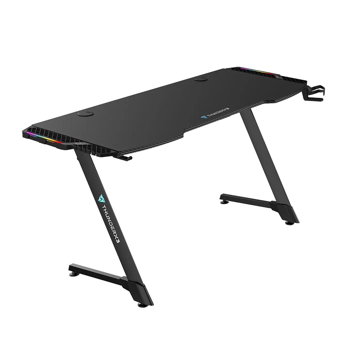 Escritorio Gamer Con Led Rgb Thunder 158 x 60cm 1