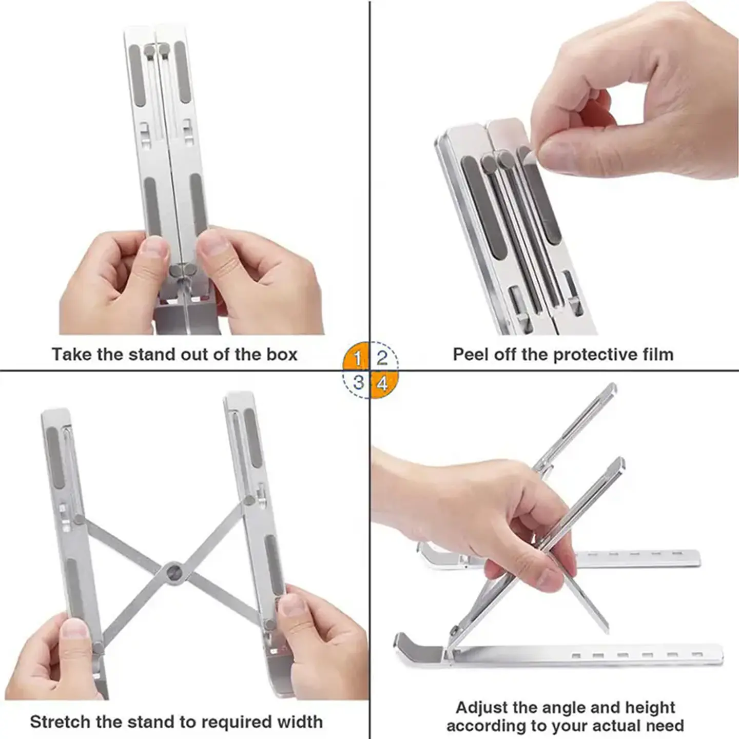 Soporte Plegable Base Notebook Macbook Pro Air, Aluminio X12 5