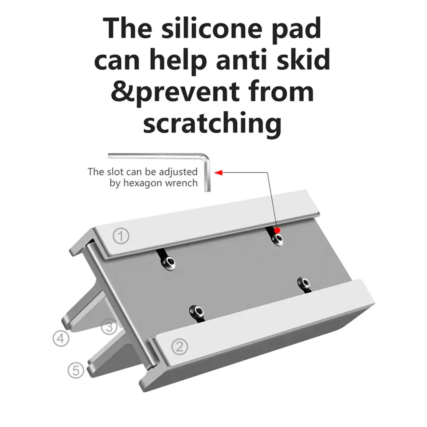 Soporte Base Vertical Acero Para Mac Macbook Notebook Vanto 5