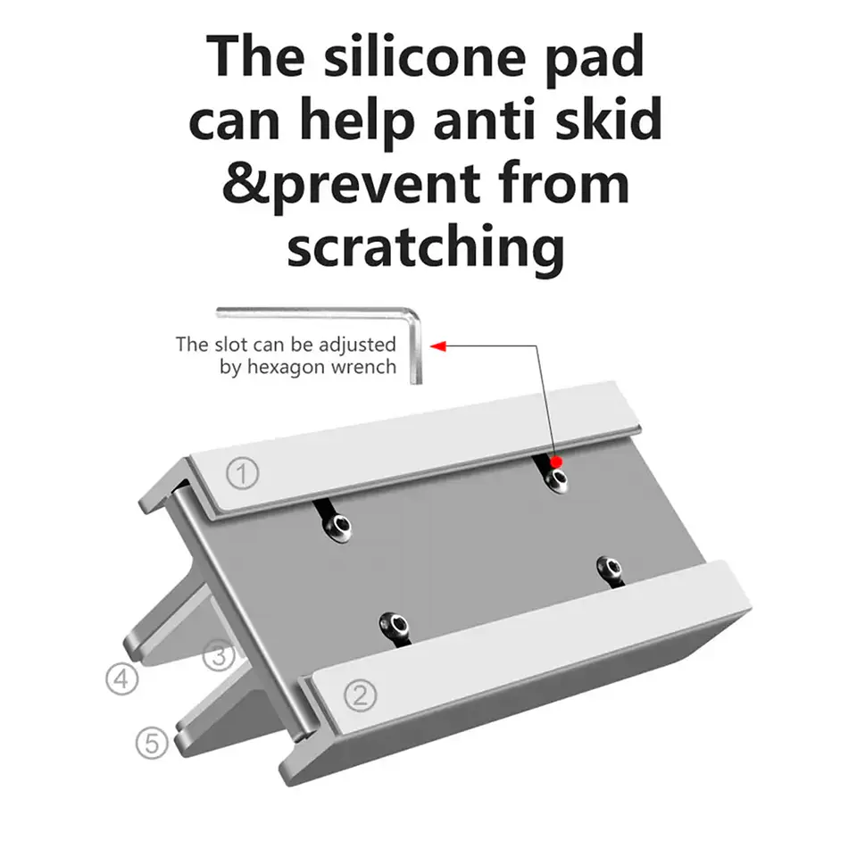 Soporte Base Vertical Acero Para Mac Macbook Notebook Vanto 5