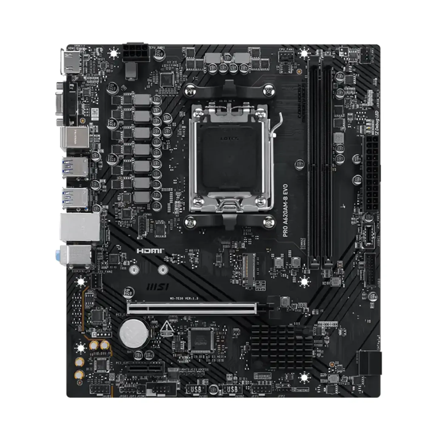 Placa Madre MSI PRO A620AM-B EVO AM5 DDR5, M.2, mATX 2