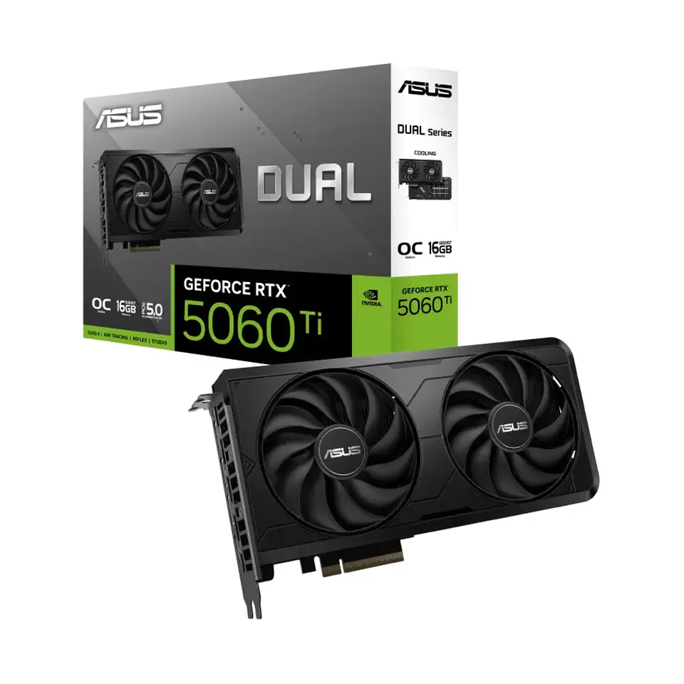 Tarjeta de Video Asus Dual RTX 5060 Ti Evo OC 16GB GDDR7 PciE-5 1