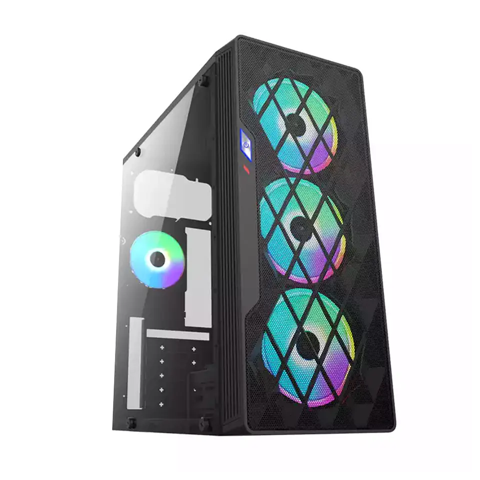 Gabinete Gamer ATX, Diamond Design RGB - Sin Cooler 1