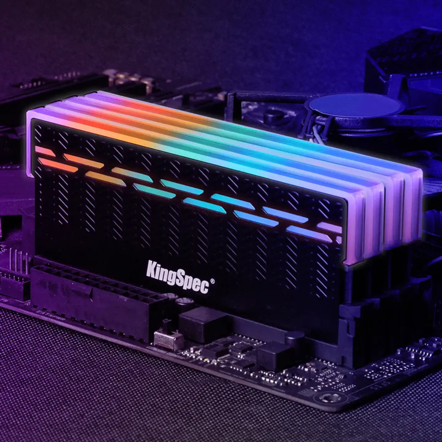 Memoria RAM KingSpec DDR4 16GB 3200mhz RGB para PC 2