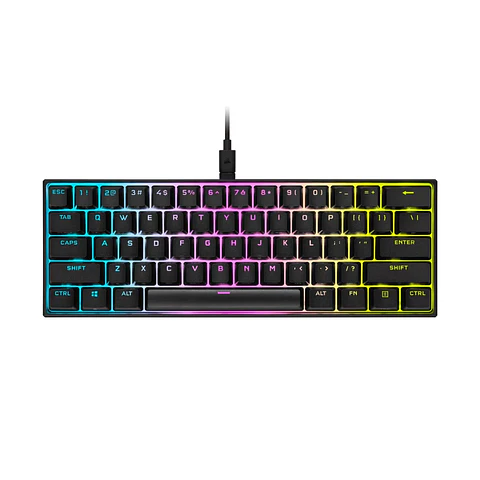 Teclado Gamer Crosair K65 Mini Cherry Mix Speed 60% RGB Negro