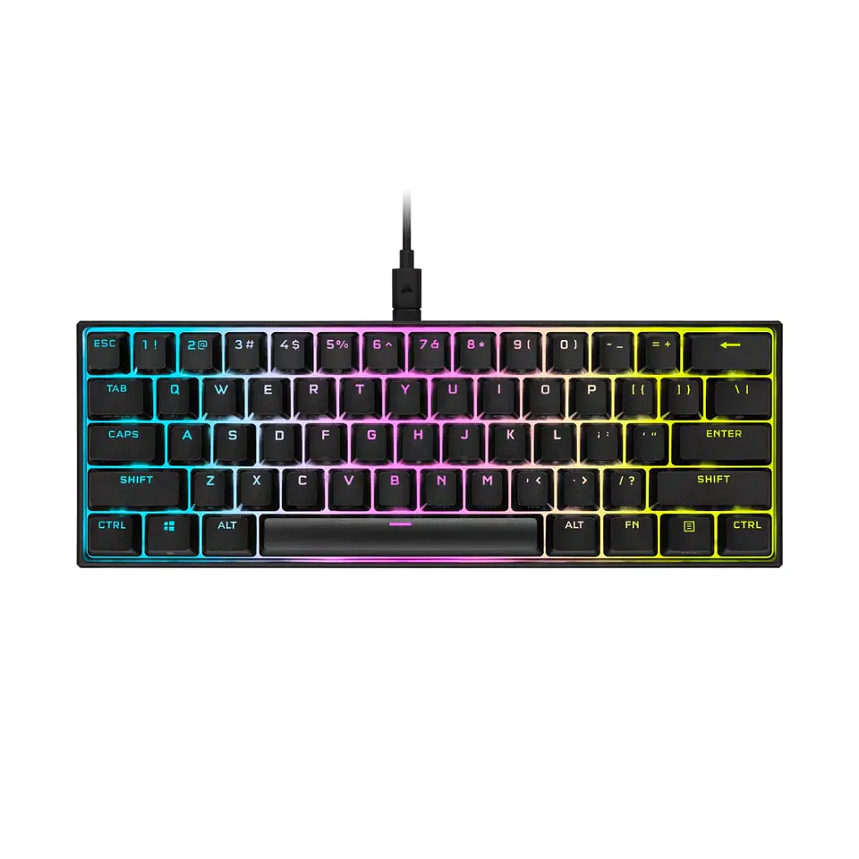 Teclado Gamer Crosair K65 Mini Cherry Mix Speed 60% RGB Negro 1